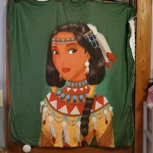 NEW DISNEY'S PRINCESS POCAHONTAS MINKY BLANKET